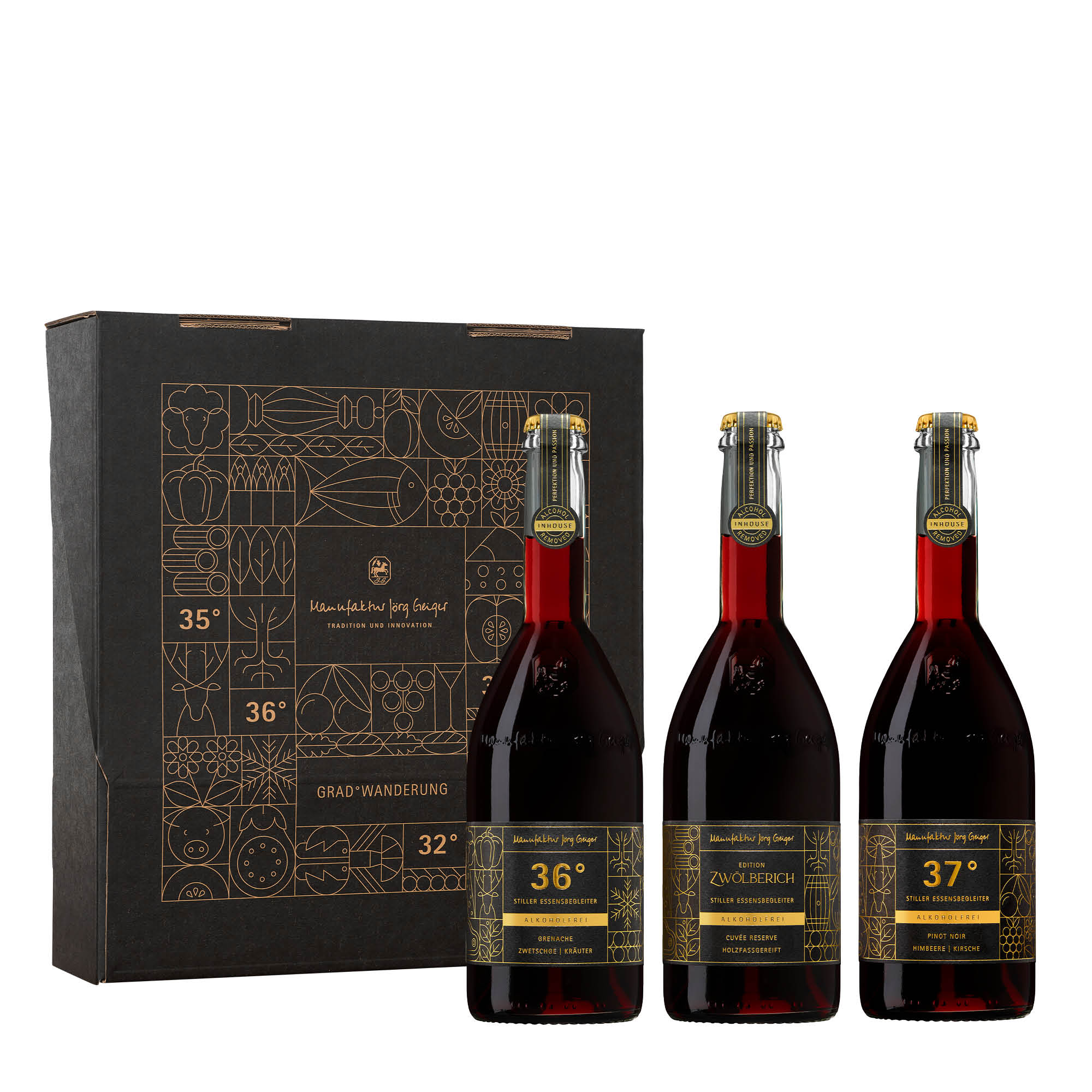Geschenkset Trio "GRAD°WANDERUNG Die Roten" - alkoholfrei