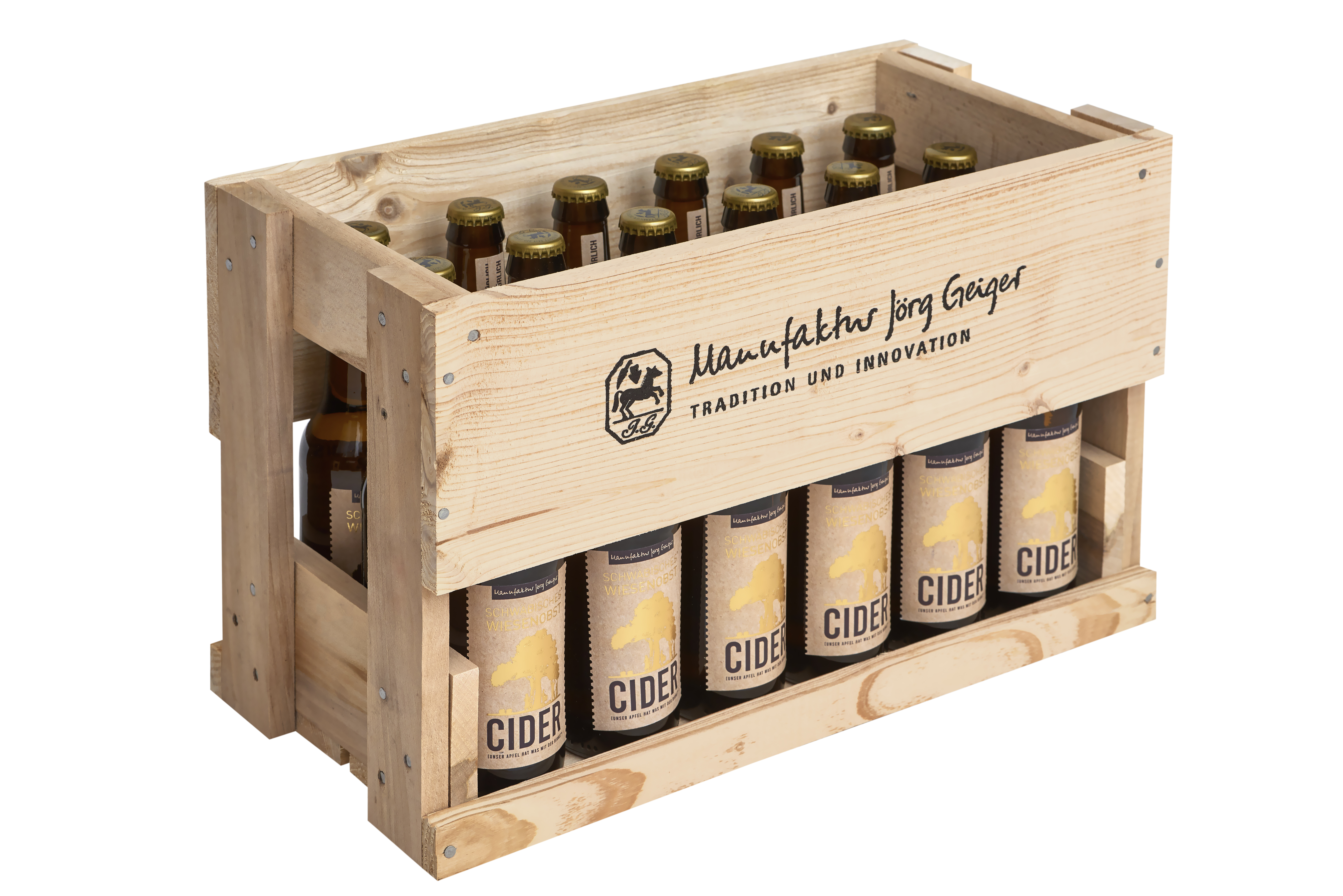 SWO Cider in der 18er Holzkiste