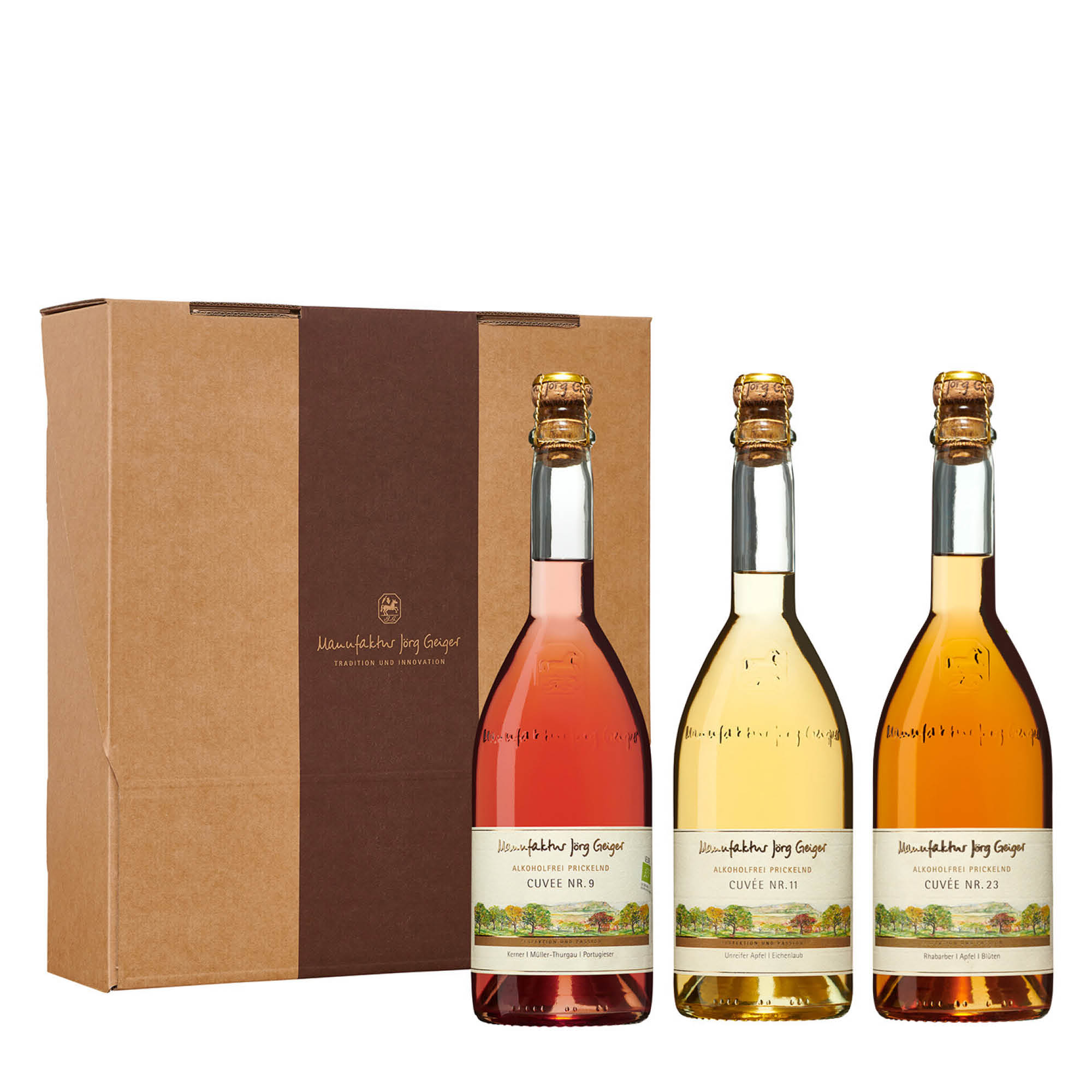 Geschenkset Trio "Cuvées" - alkoholfrei
