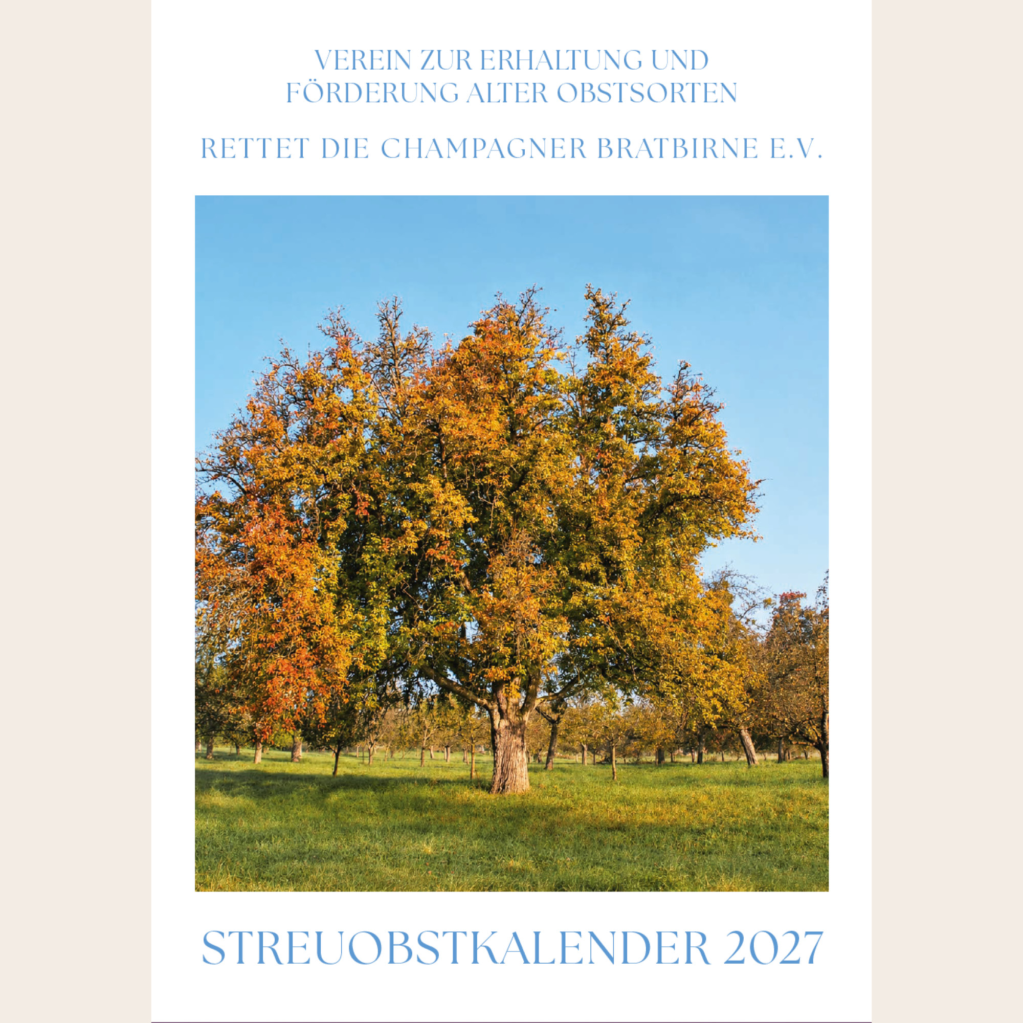 Streuobstkalender 2027  "Verein"