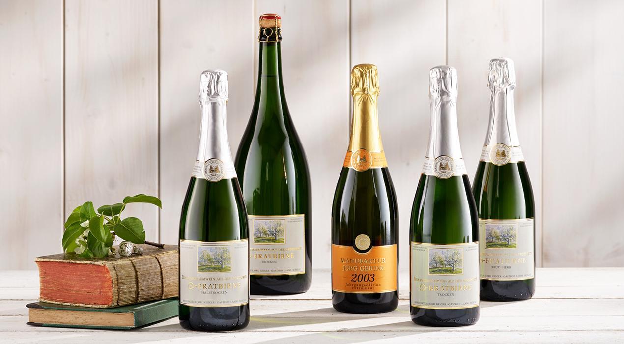 Ein Übersicht der Schaumweine aus der Champagner Bratbirne